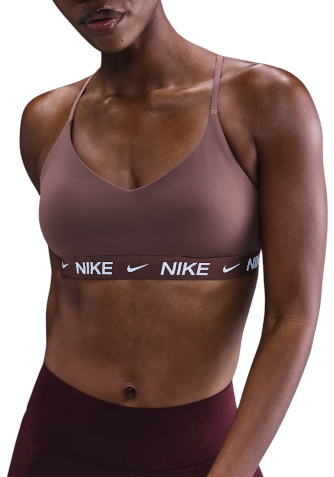 TOP PALESTRA Marrone Nike
