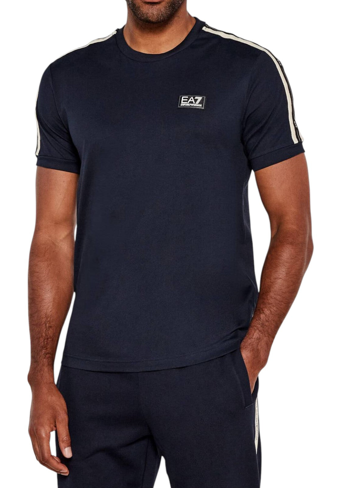 T-SHIRT E CANOTTE Blu/panna Ea7