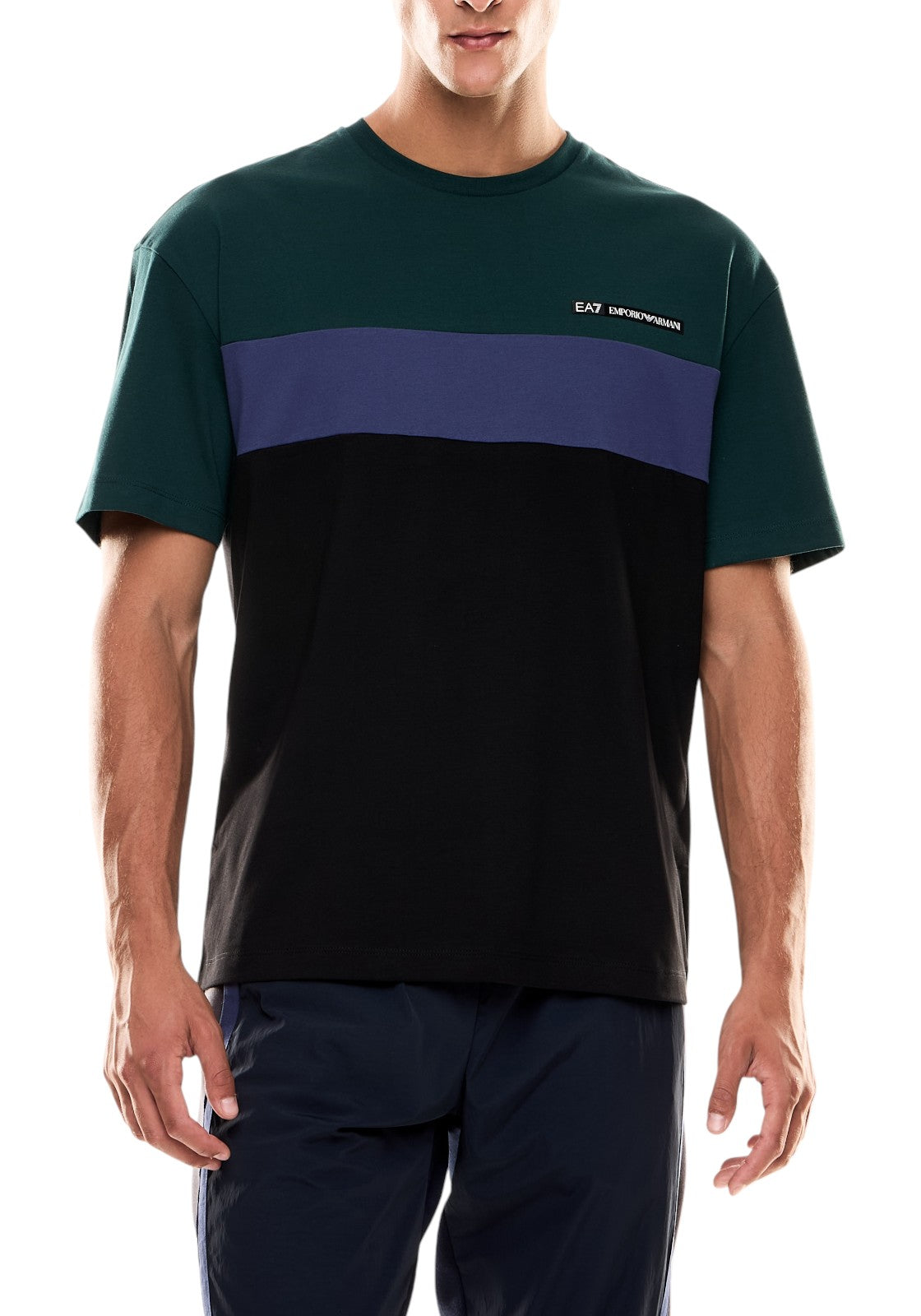 T-SHIRT E CANOTTE Nero/verde Ea7