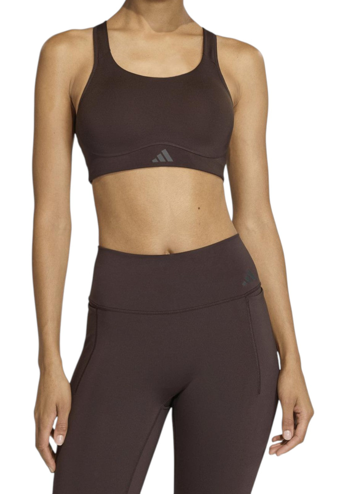 TOP PALESTRA Marrone Adidas