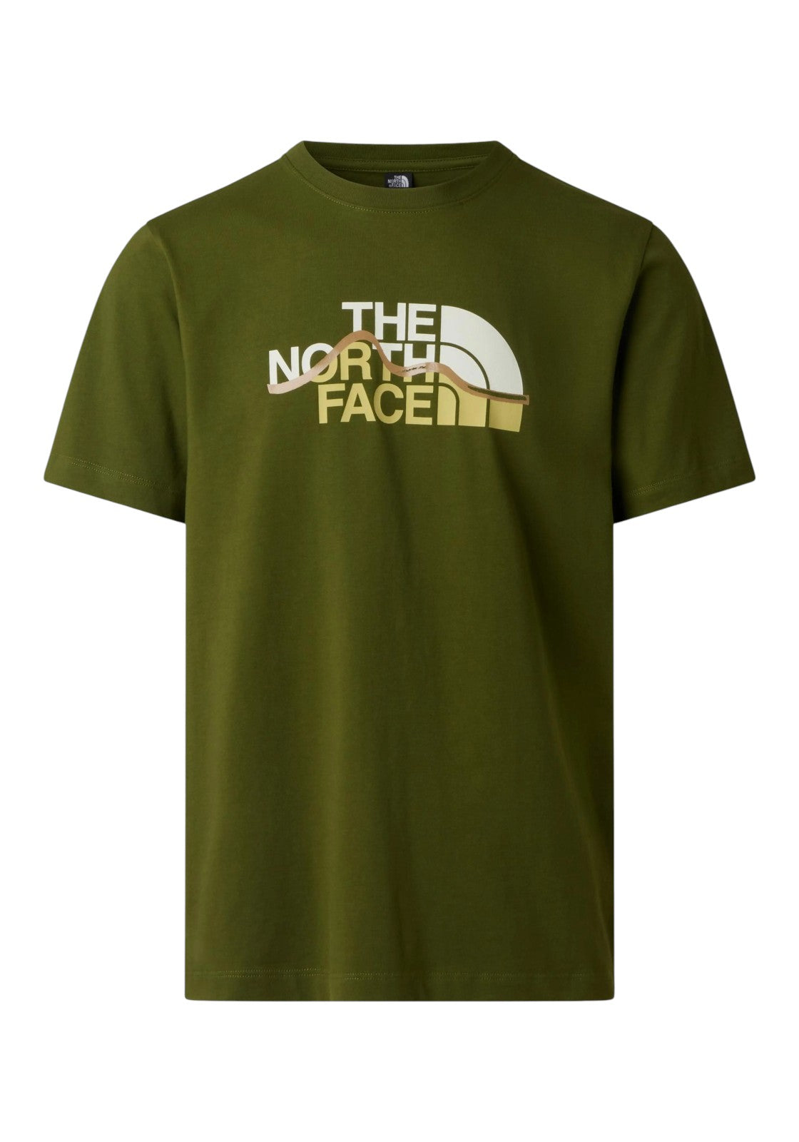 T-SHIRT E CANOTTE Verde/beige The North Face