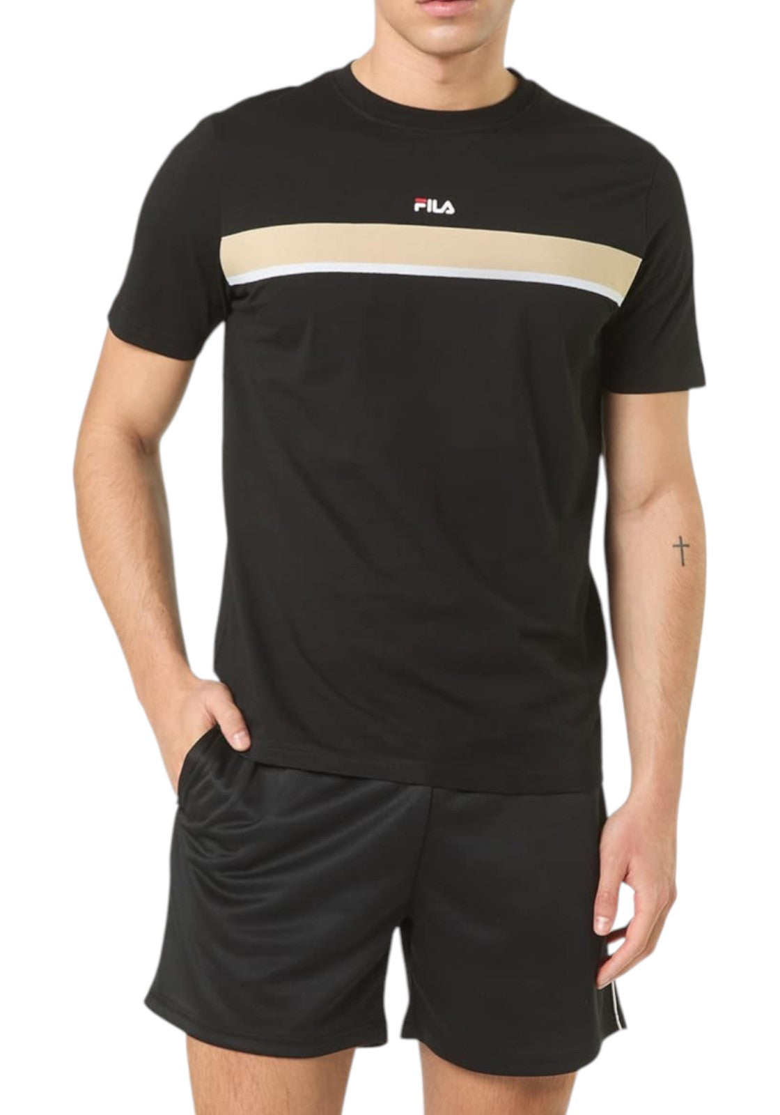 T-SHIRT E CANOTTE Nero/beige Fila