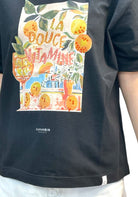 T-SHIRT E CANOTTE Nero/arancio Cafenoir