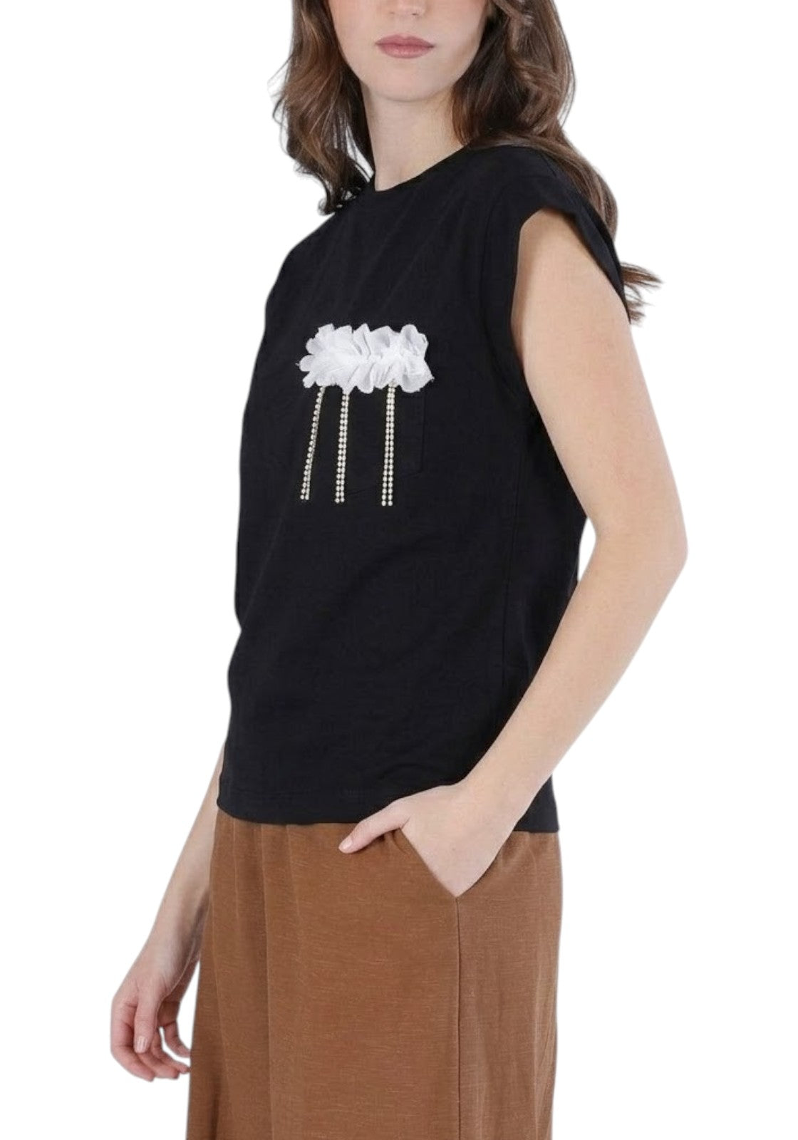 T-SHIRT E CANOTTE Nero/bianco Cafenoir