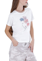 T-SHIRT E CANOTTE Bianco/rosa Cafenoir