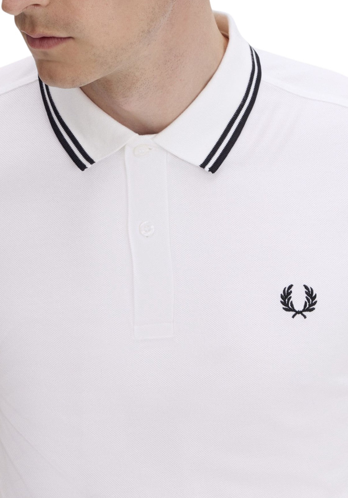 MAGLIONI E POLO Bianco/nero Fred Perry