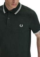 MAGLIONI E POLO Verde/bianco Fred Perry