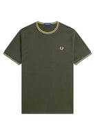 T-SHIRT E CANOTTE Verde/giallo Fred Perry