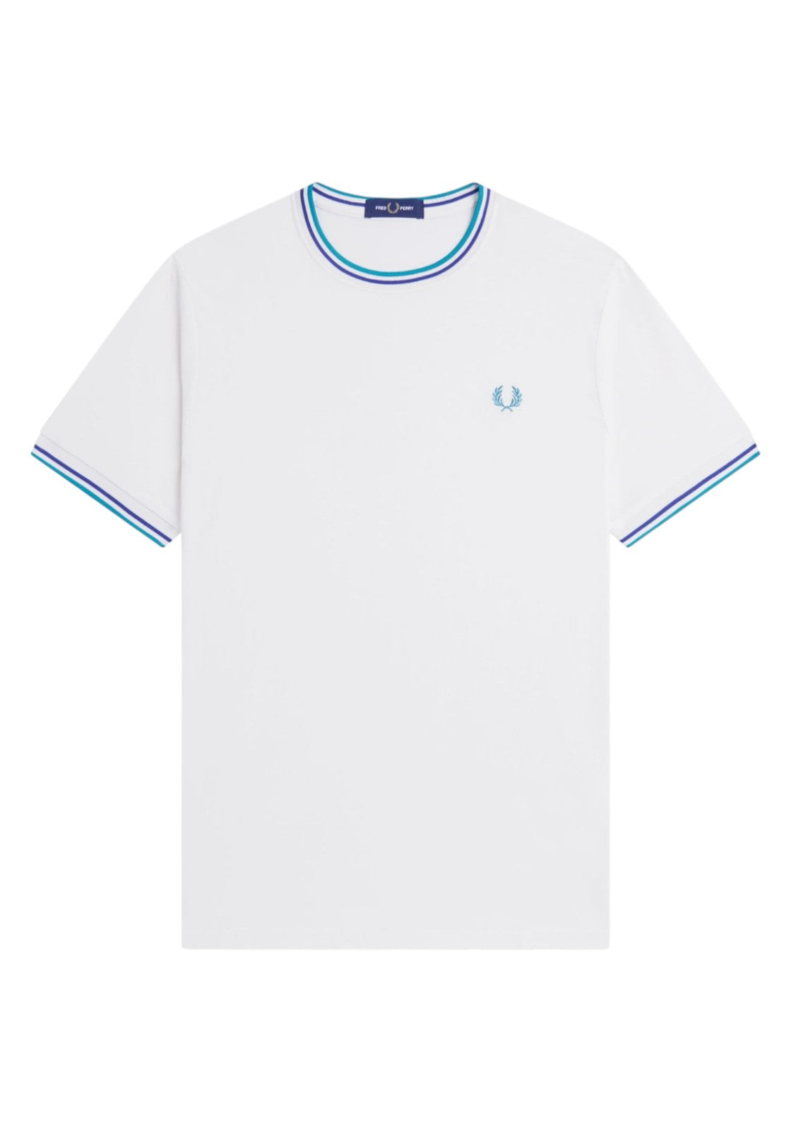 T-SHIRT E CANOTTE Bianco/verde Fred Perry