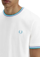 T-SHIRT E CANOTTE Bianco/verde Fred Perry