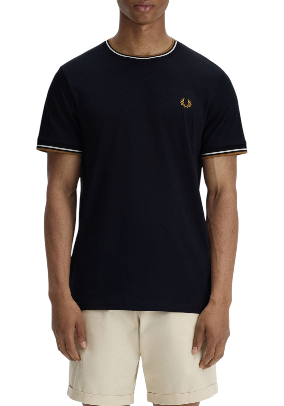 T-SHIRT E CANOTTE Nero/marrone Fred Perry