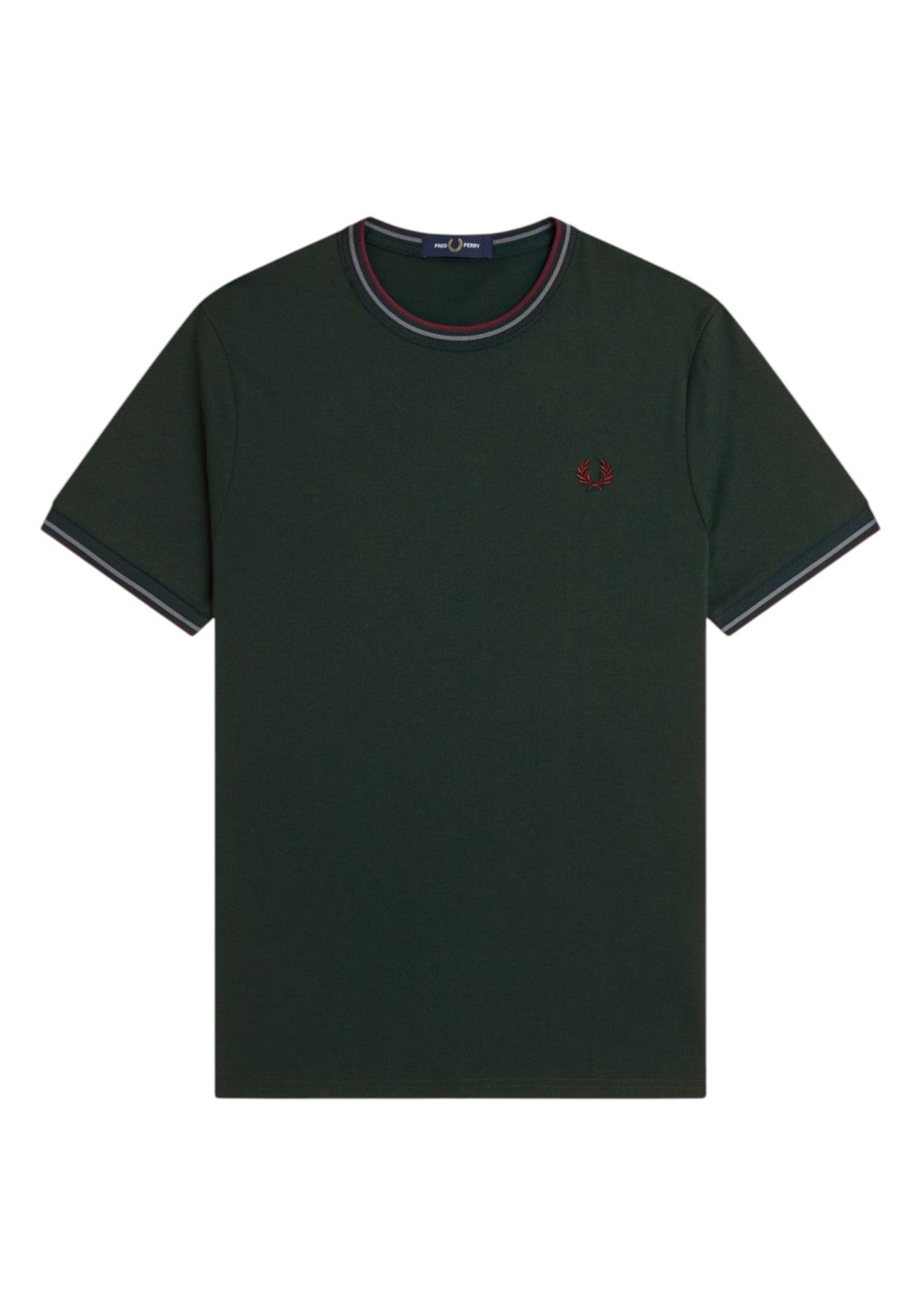 T-SHIRT E CANOTTE Verde/bordeaux Fred Perry