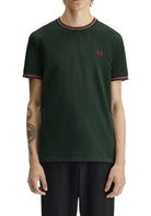 T-SHIRT E CANOTTE Verde/bordeaux Fred Perry