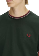 T-SHIRT E CANOTTE Verde/bordeaux Fred Perry