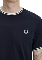 T-SHIRT E CANOTTE Blu/bianco Fred Perry