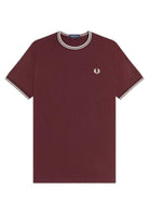 T-SHIRT E CANOTTE Bordeaux/bianco Fred Perry