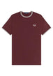 T-SHIRT E CANOTTE Bordeaux/bianco Fred Perry