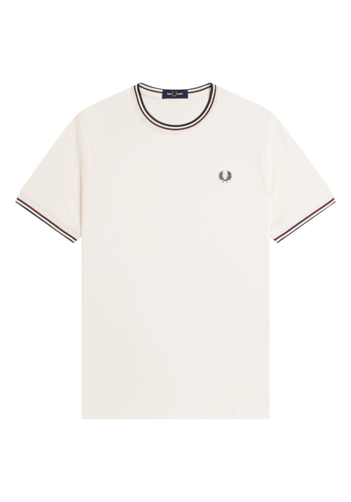 T-SHIRT E CANOTTE Panna/verde Fred Perry