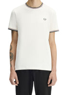 T-SHIRT E CANOTTE Panna/verde Fred Perry