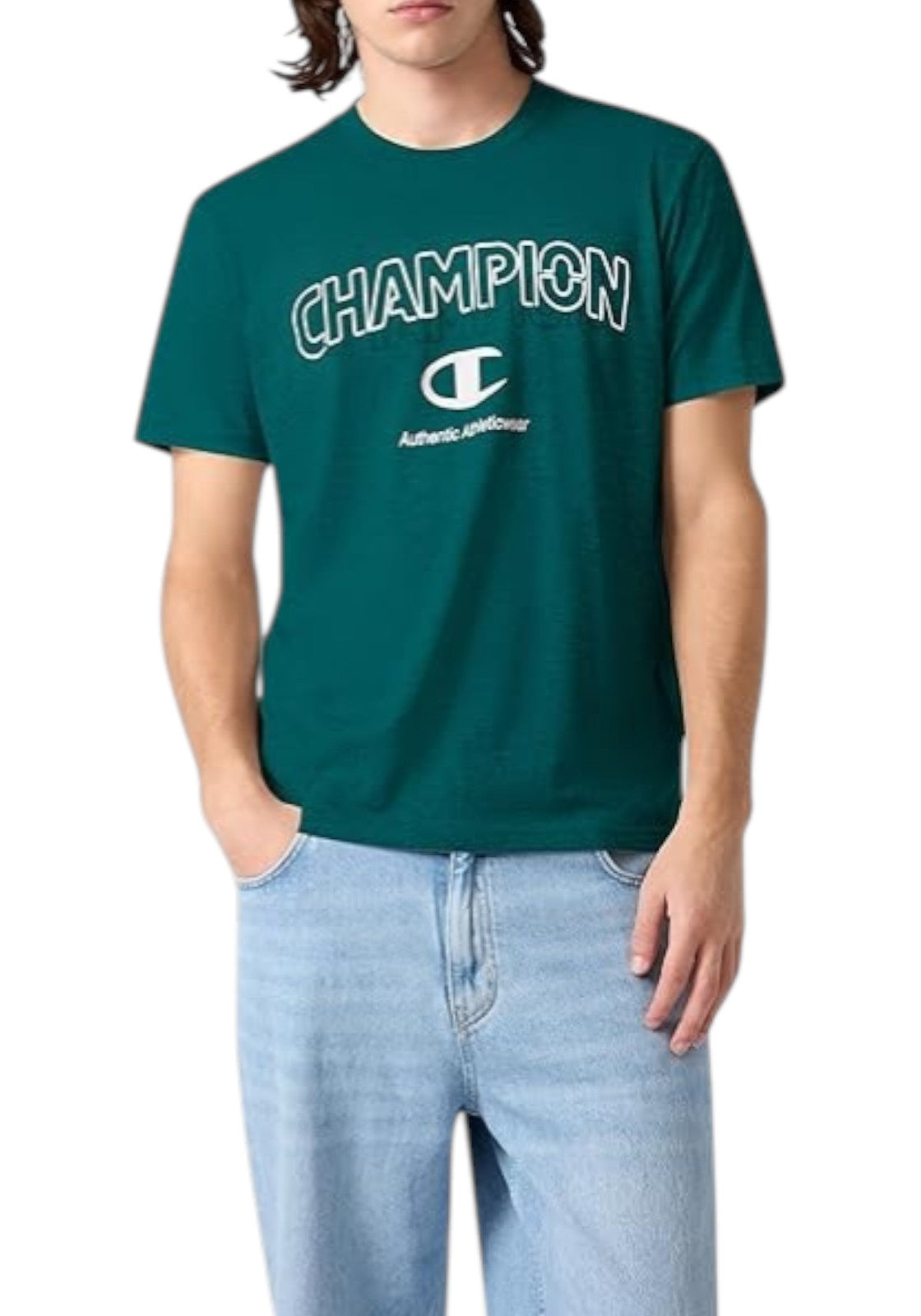 T-SHIRT E CANOTTE Verde/bianco Champion