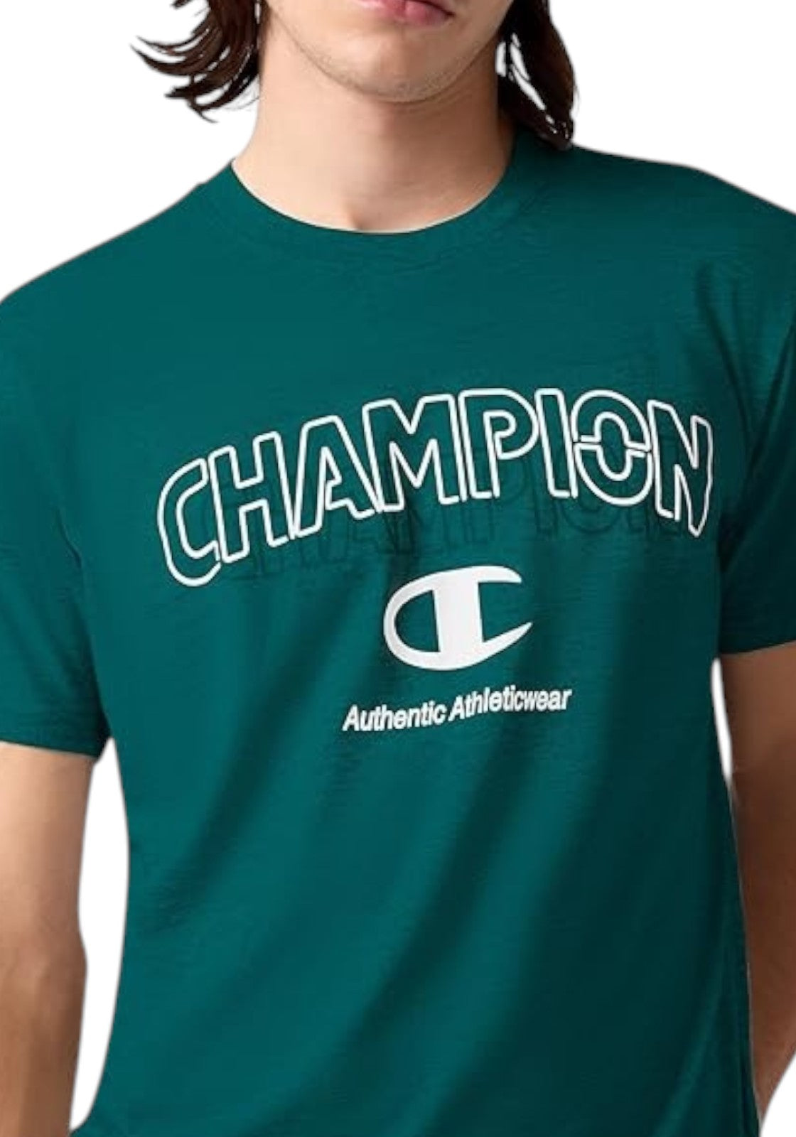 T-SHIRT E CANOTTE Verde/bianco Champion