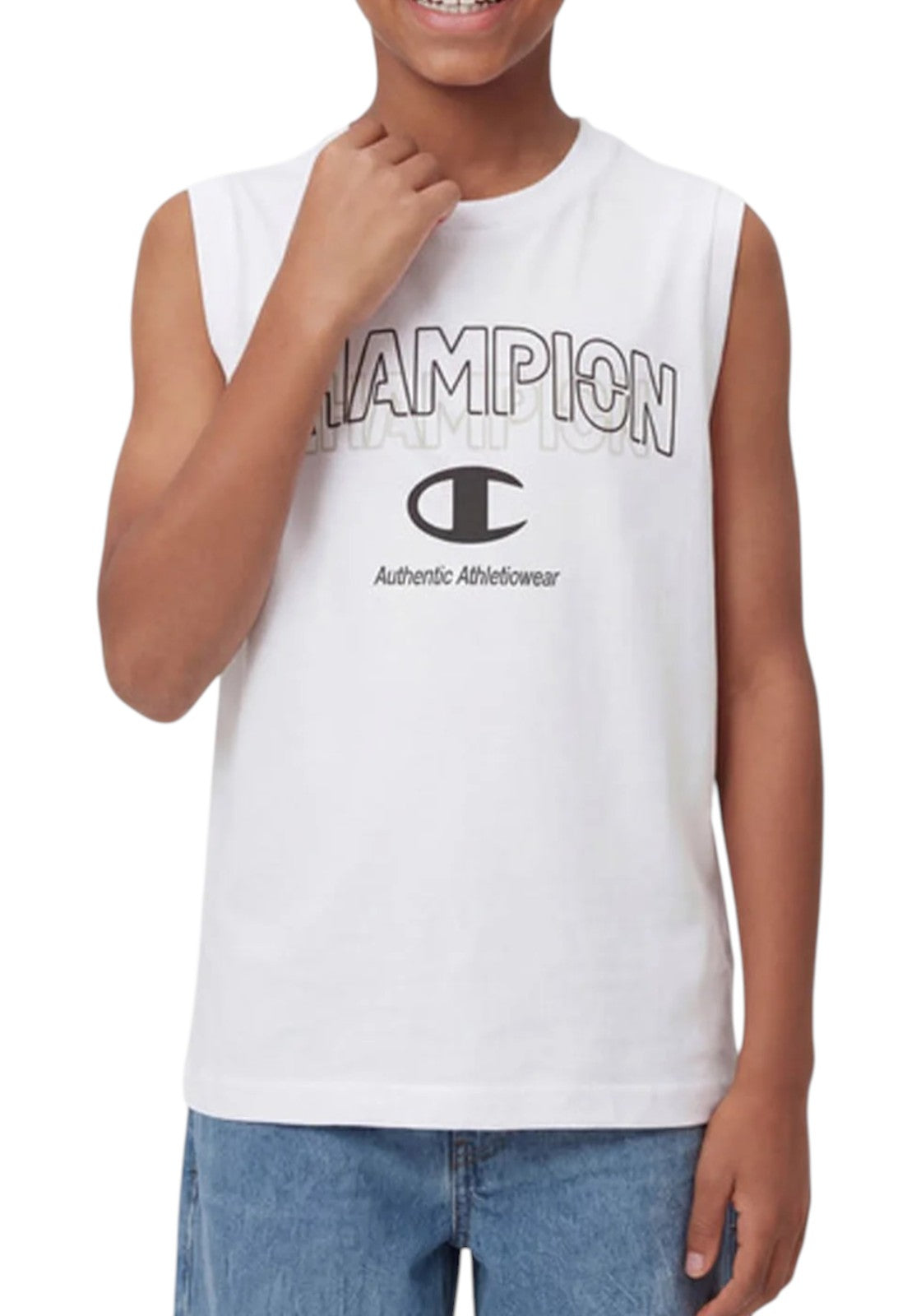 T-SHIRT E CANOTTE Bianco/nero Champion