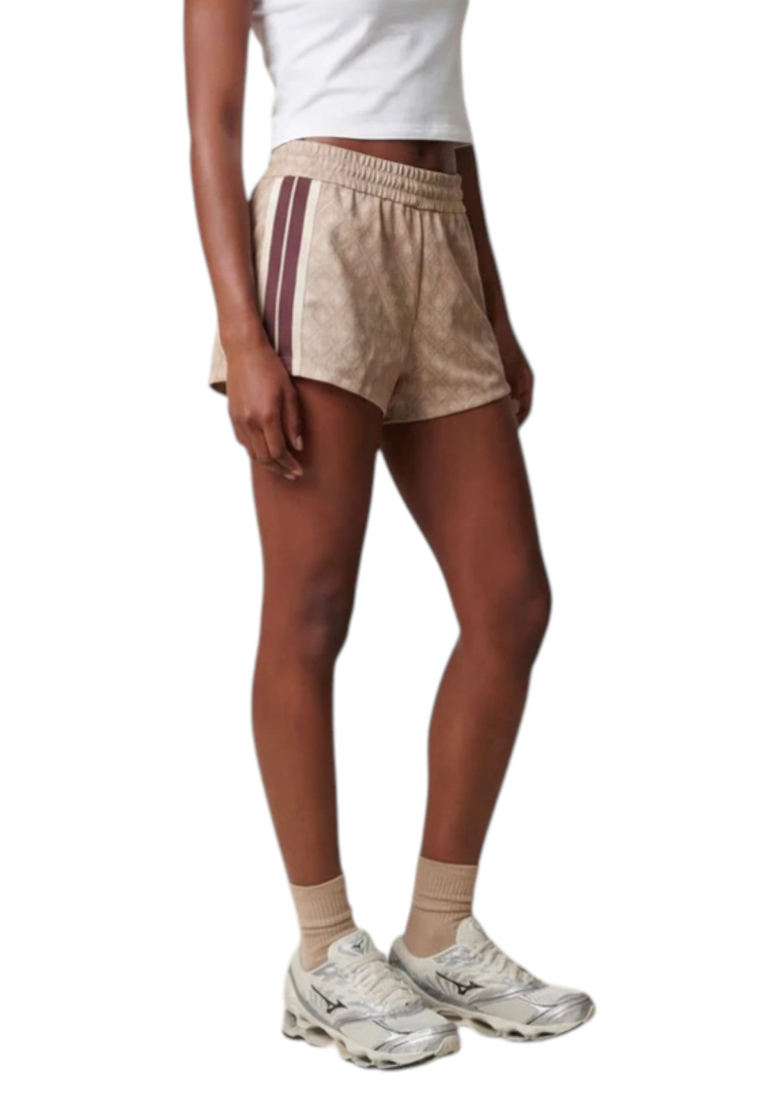 PANTALONCINI Beige/bordeaux Guess