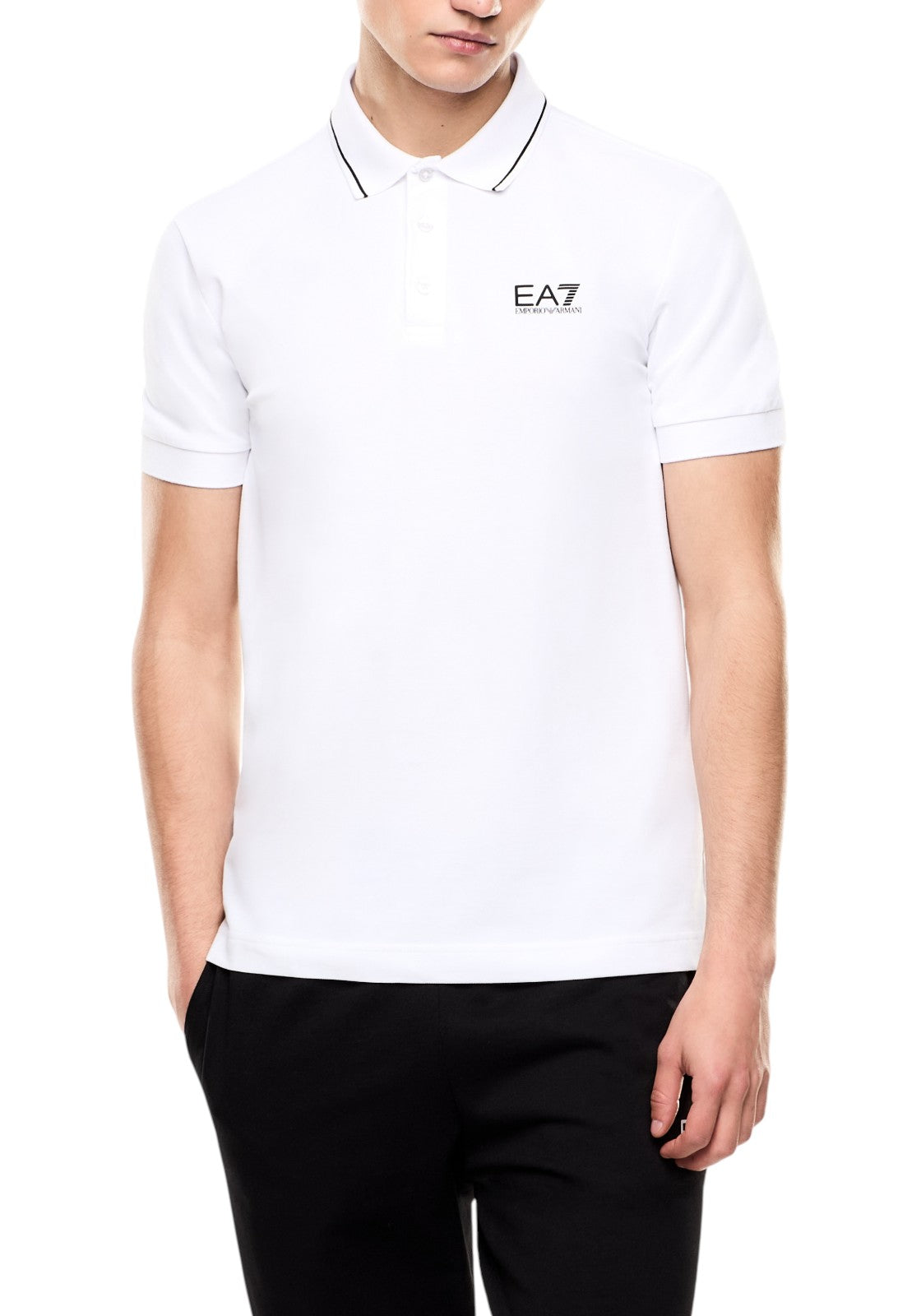 MAGLIONI E POLO Bianco/nero Ea7