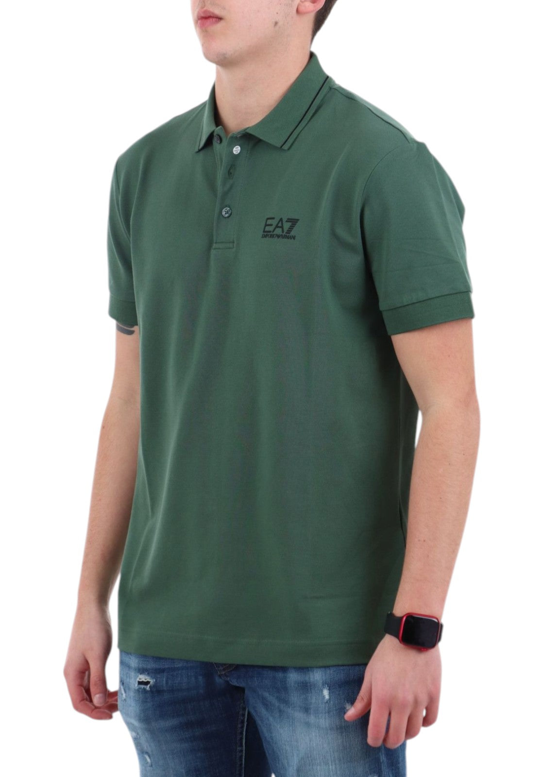 MAGLIONI E POLO Verde/nero Ea7