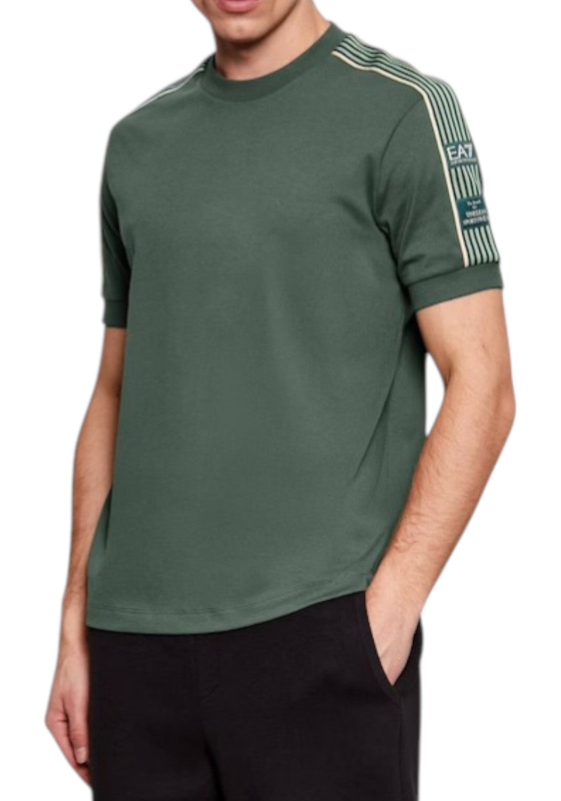 T-SHIRT E CANOTTE Verde/beige Ea7