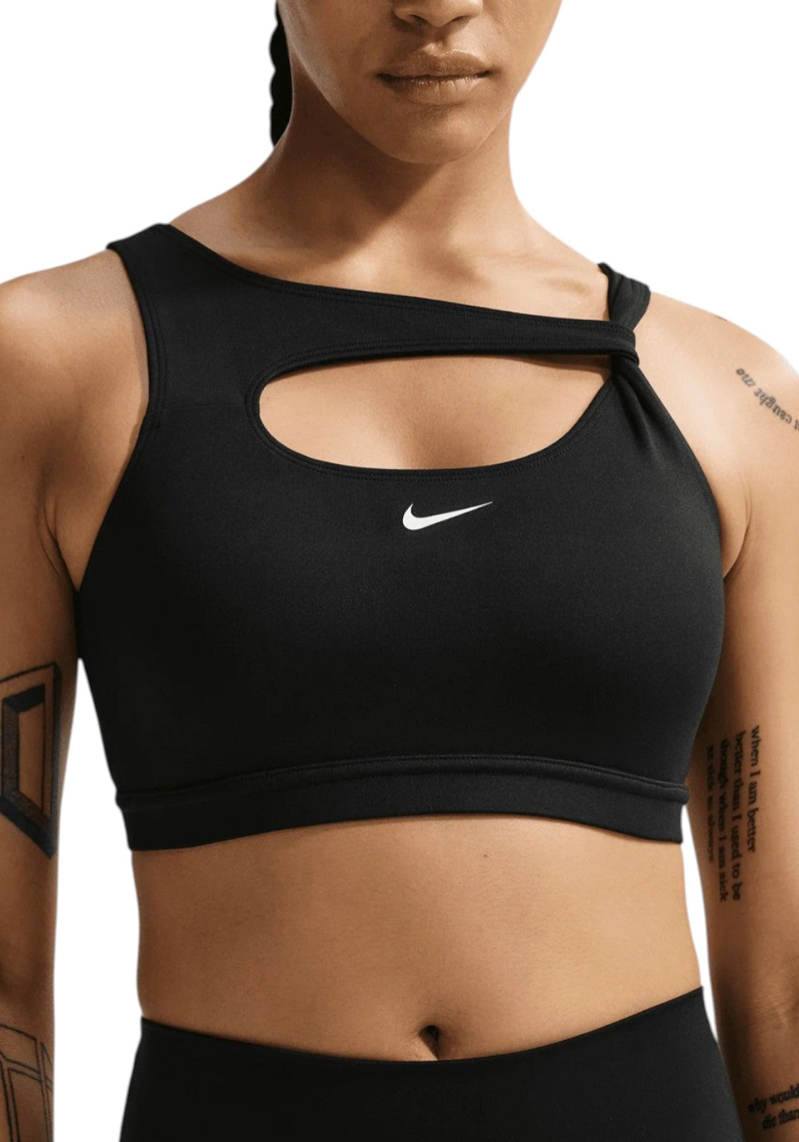 TOP PALESTRA Nero/bianco Nike