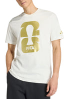 T-SHIRT E CANOTTE Bianco/oro Adidas