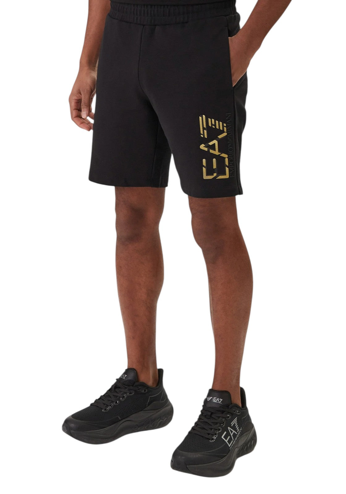 PANTALONCINI Nero/oro Ea7