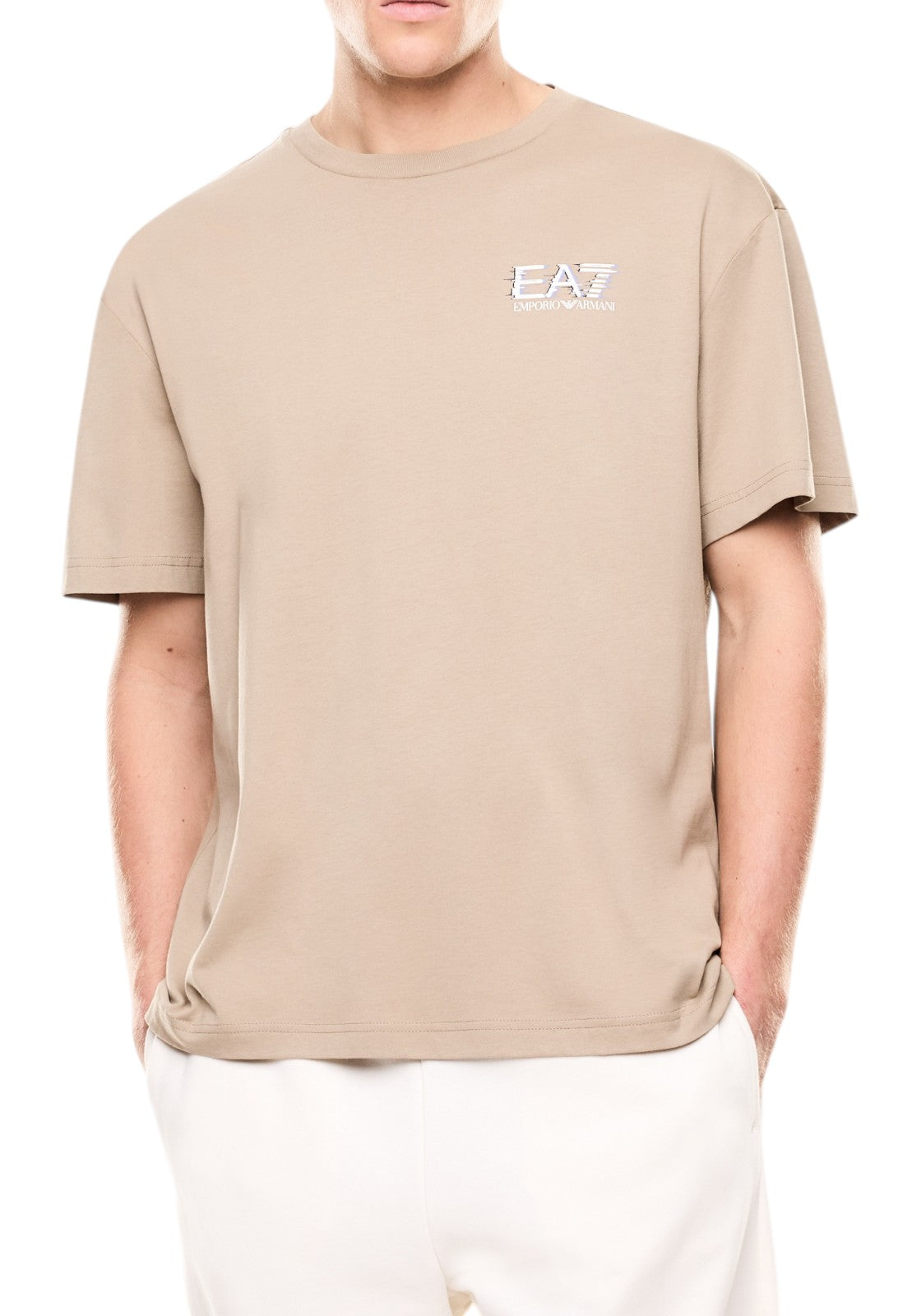 T-SHIRT E CANOTTE Beige/bianco Ea7