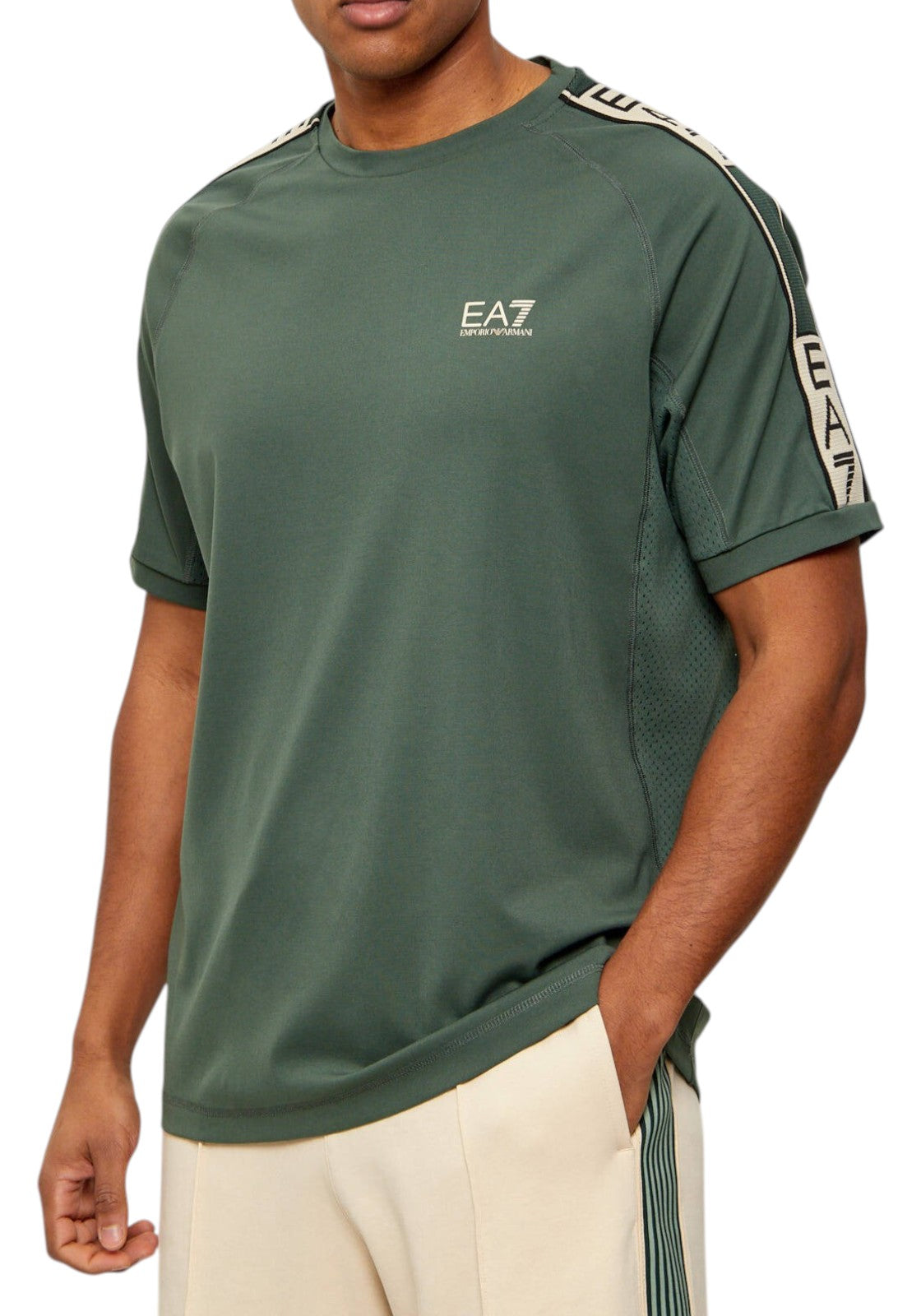 T-SHIRT E CANOTTE Verde/beige Ea7