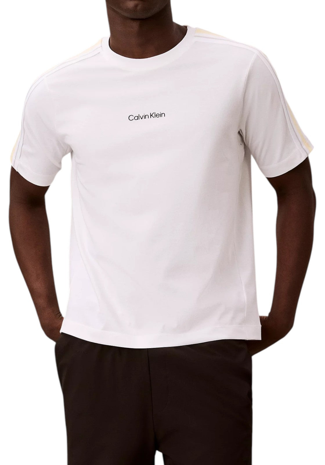 T-SHIRT E CANOTTE Bianco/giallo Calvin Klein