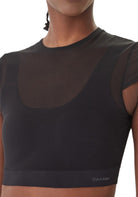 TOP PALESTRA Nero Calvin Klein