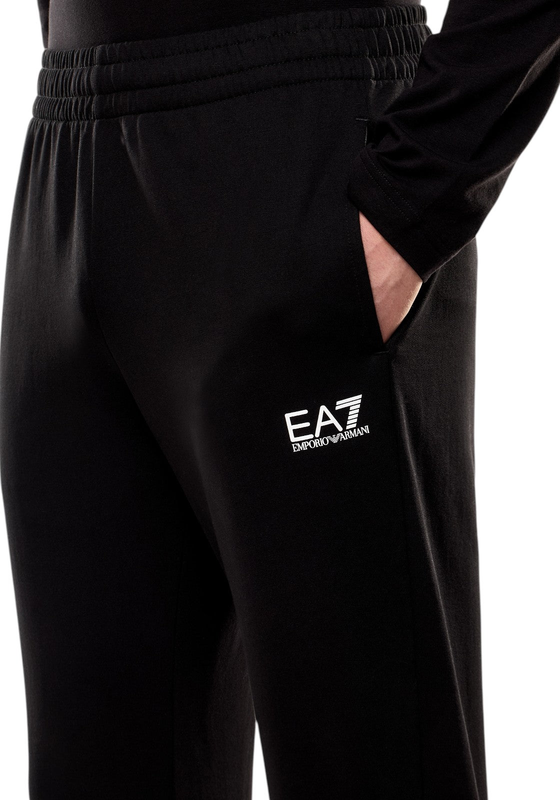PANTALONI Nero/bianco Ea7