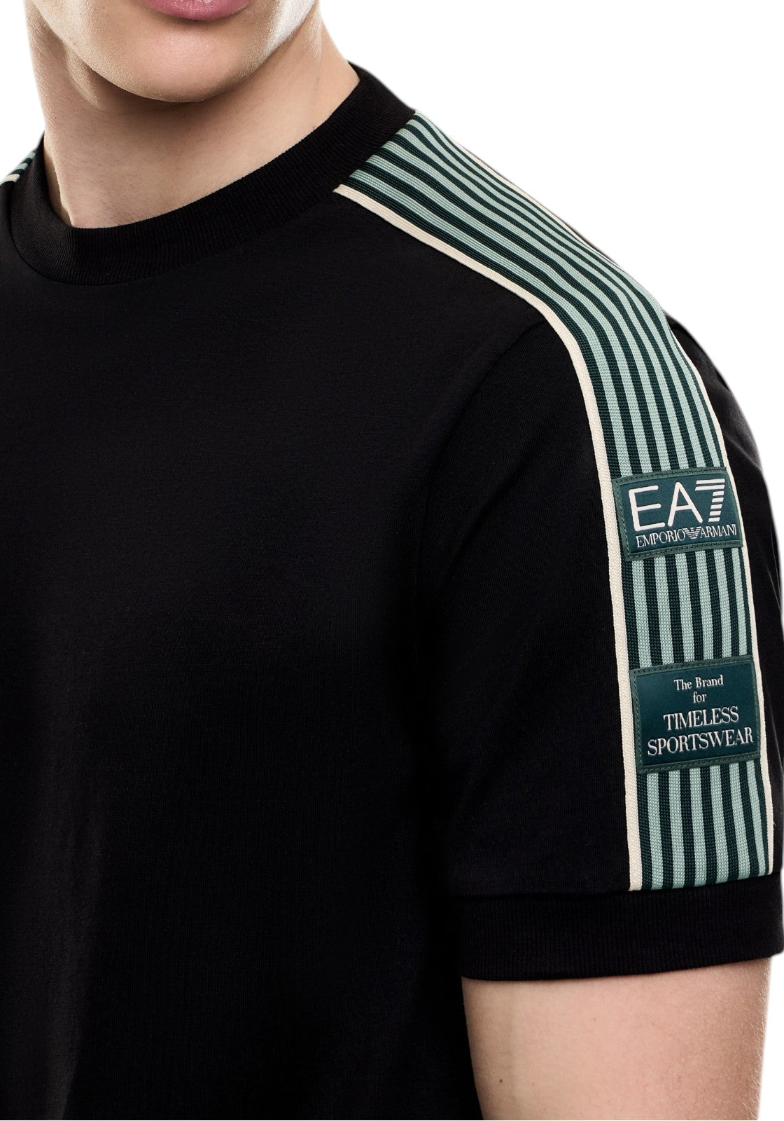 T-SHIRT E CANOTTE Nero/verde Ea7
