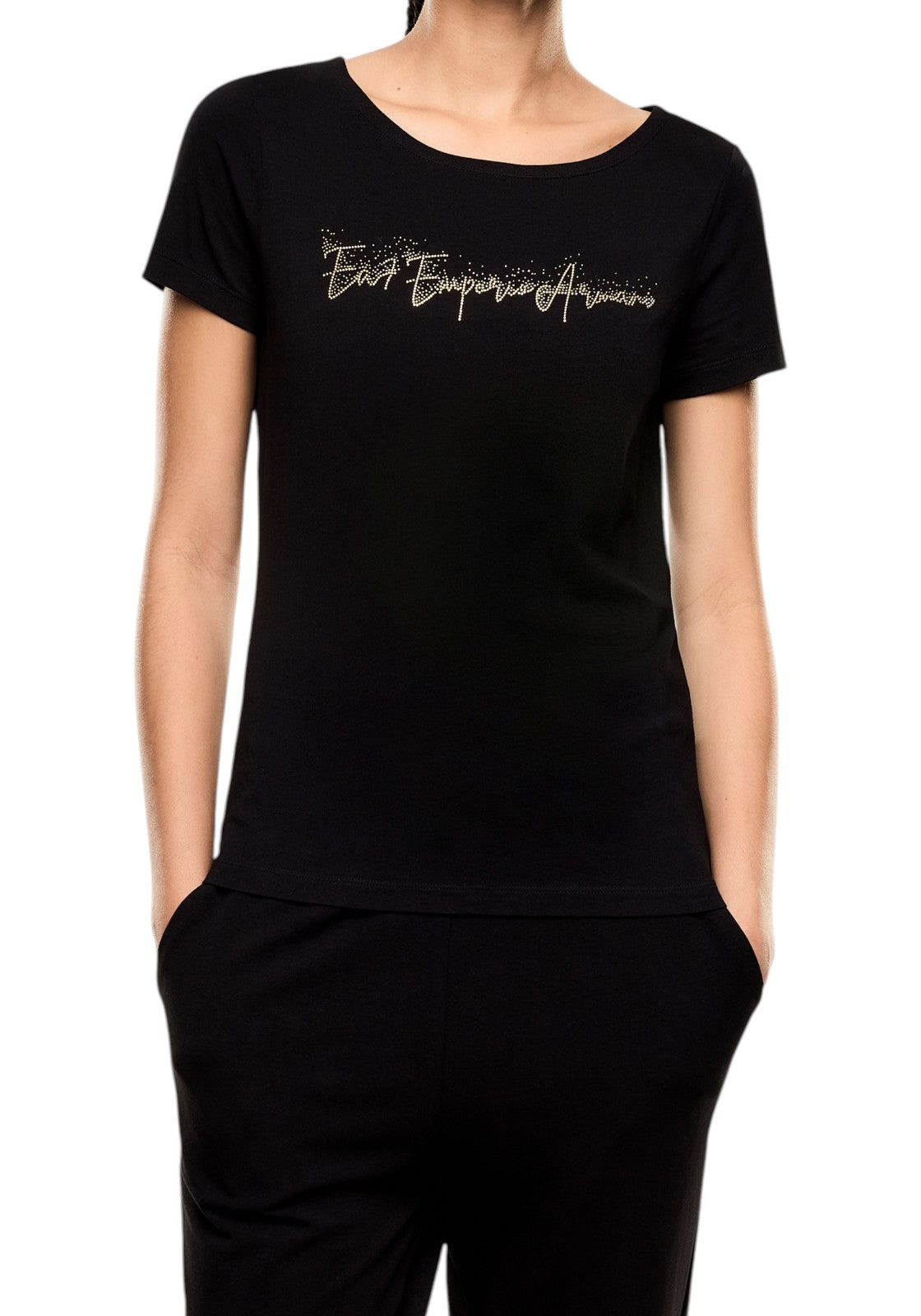 T-SHIRT E CANOTTE Nero/oro Ea7