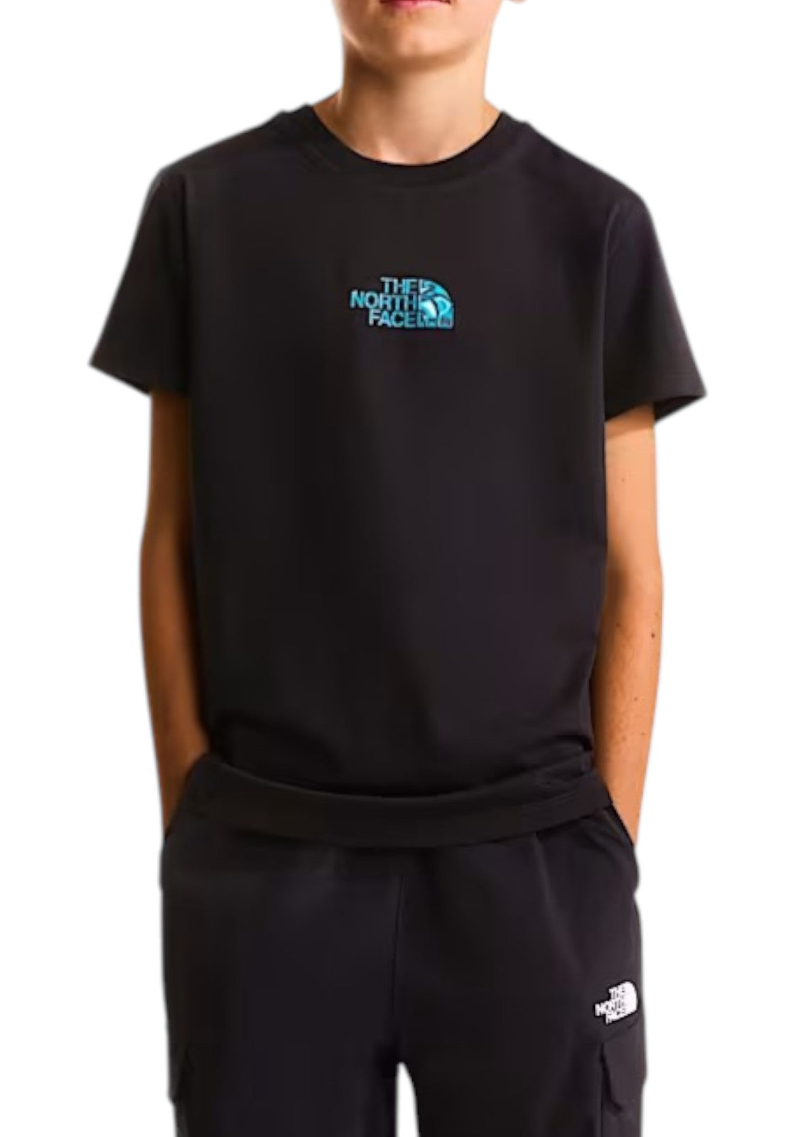 T-SHIRT E CANOTTE Nero/celeste The North Face