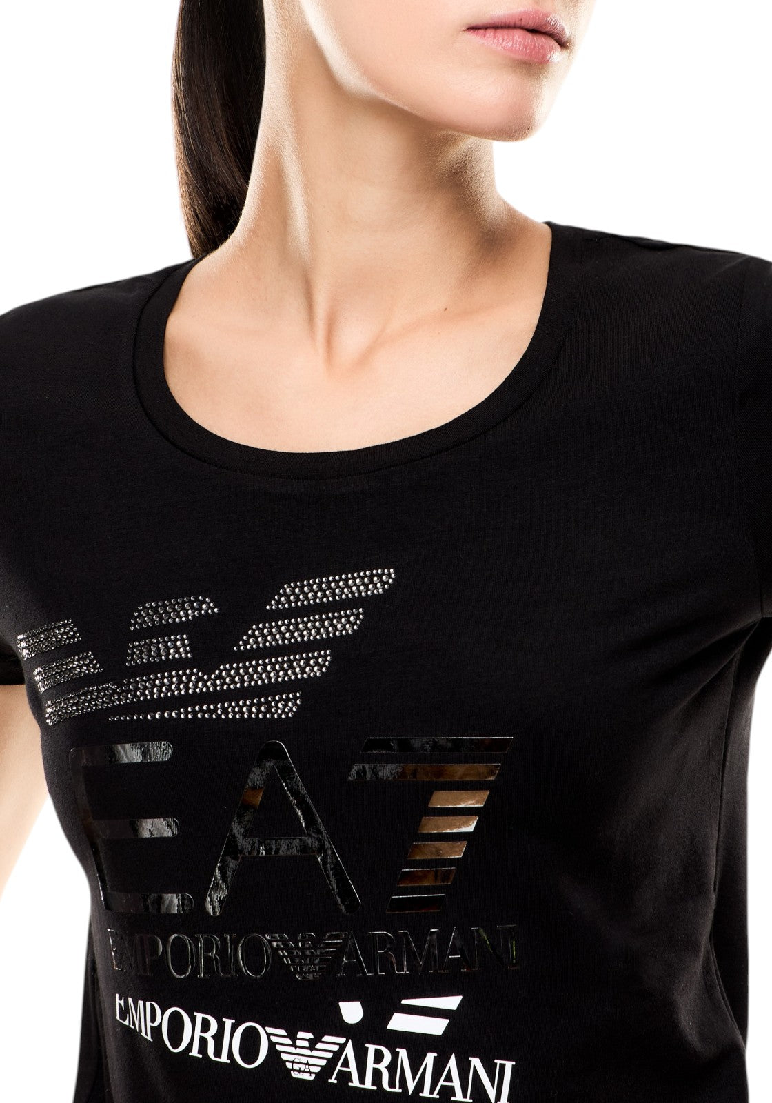 T-SHIRT E CANOTTE Nero/argento Ea7