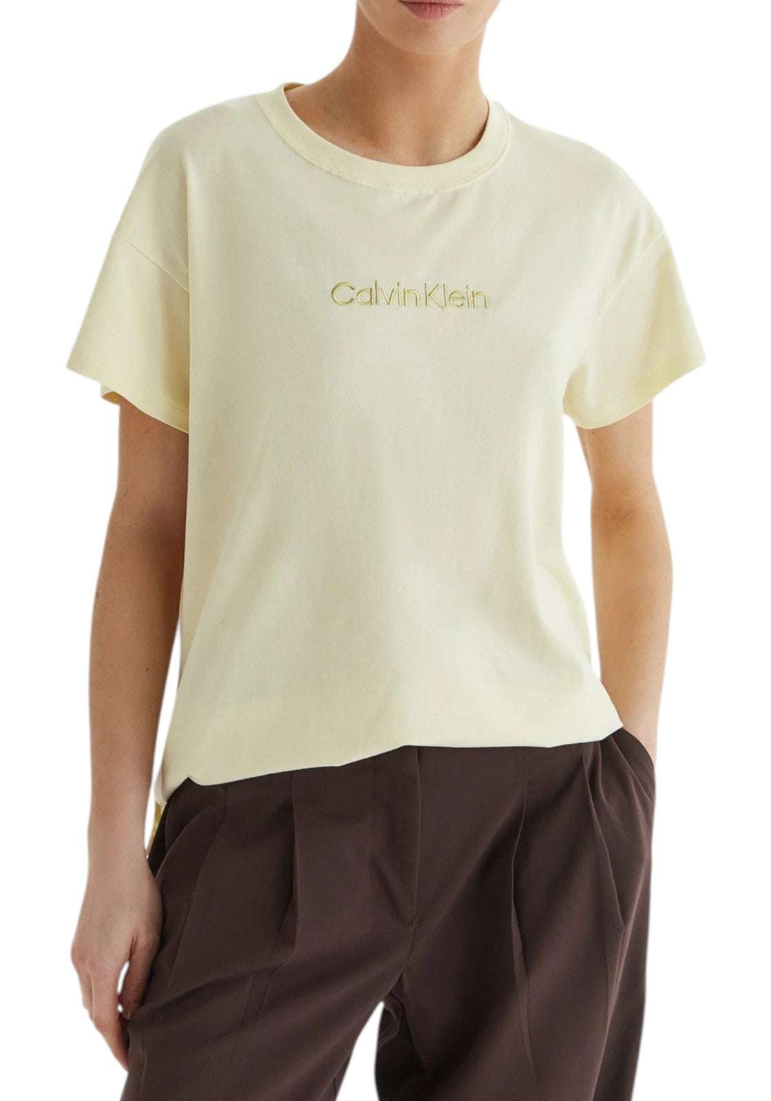T-SHIRT E CANOTTE Giallo Calvin Klein