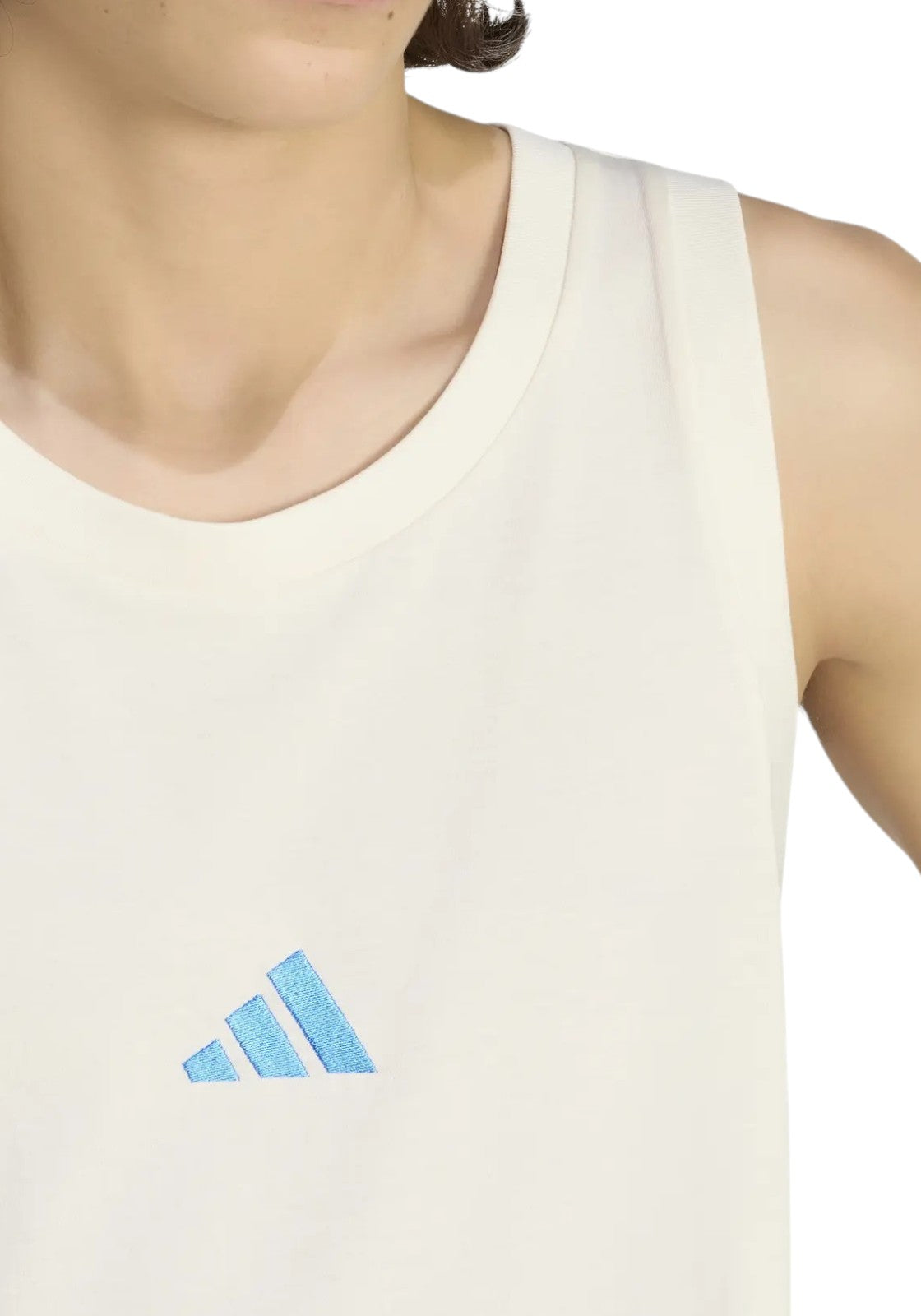 T-SHIRT E CANOTTE Panna/celeste Adidas