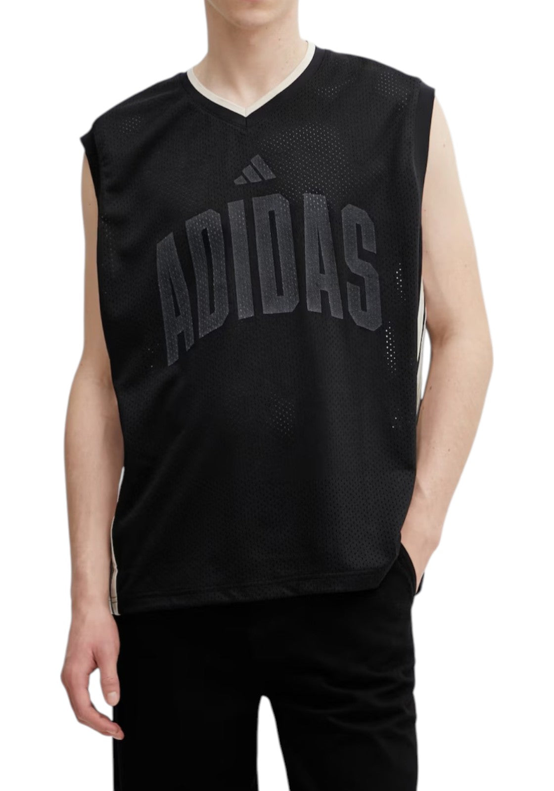 T-SHIRT E CANOTTE Nero/panna Adidas