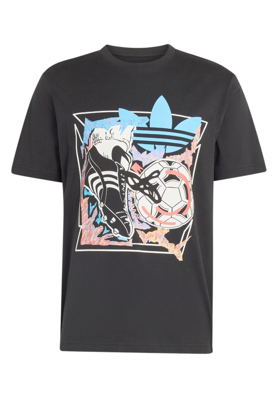 T-SHIRT E CANOTTE Nero/celeste Adidas Originals