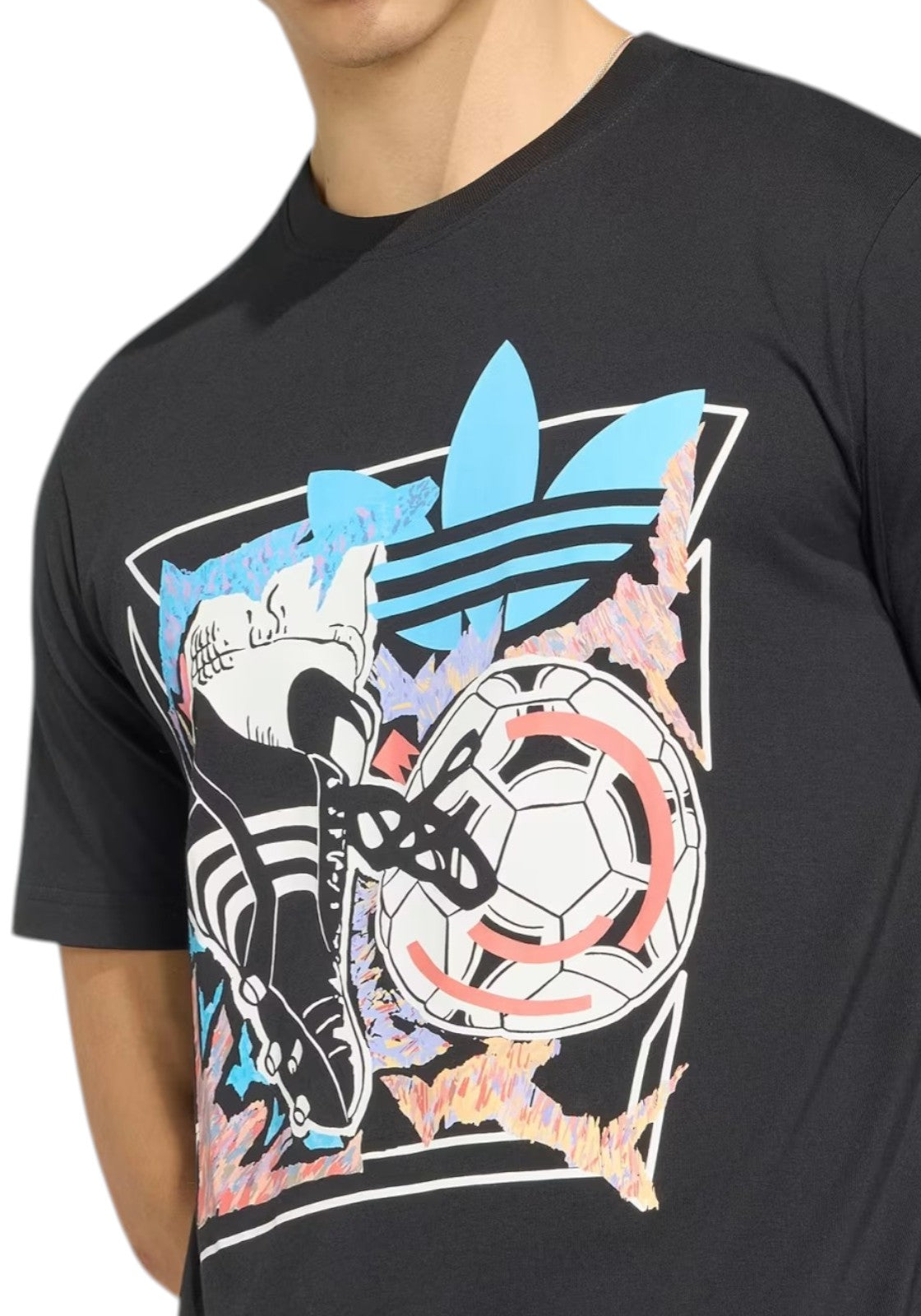 T-SHIRT E CANOTTE Nero/celeste Adidas Originals