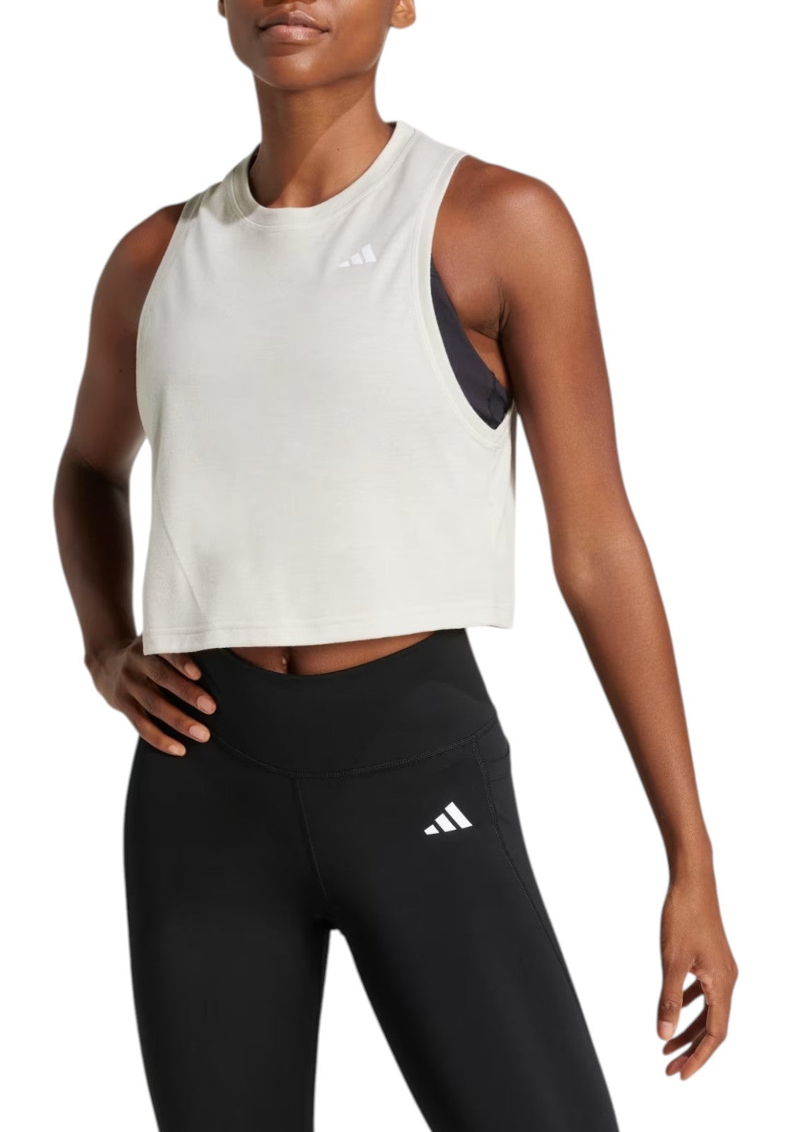 TOP PALESTRA Beige Adidas