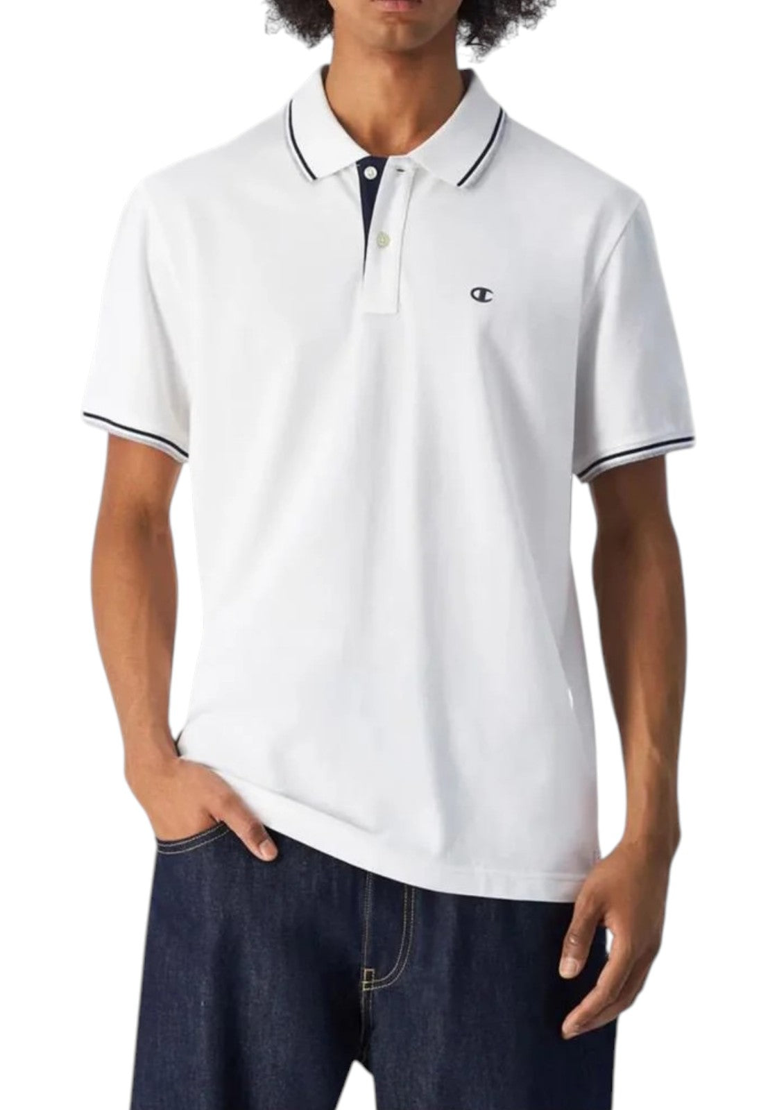MAGLIONI E POLO Bianco/nero Champion