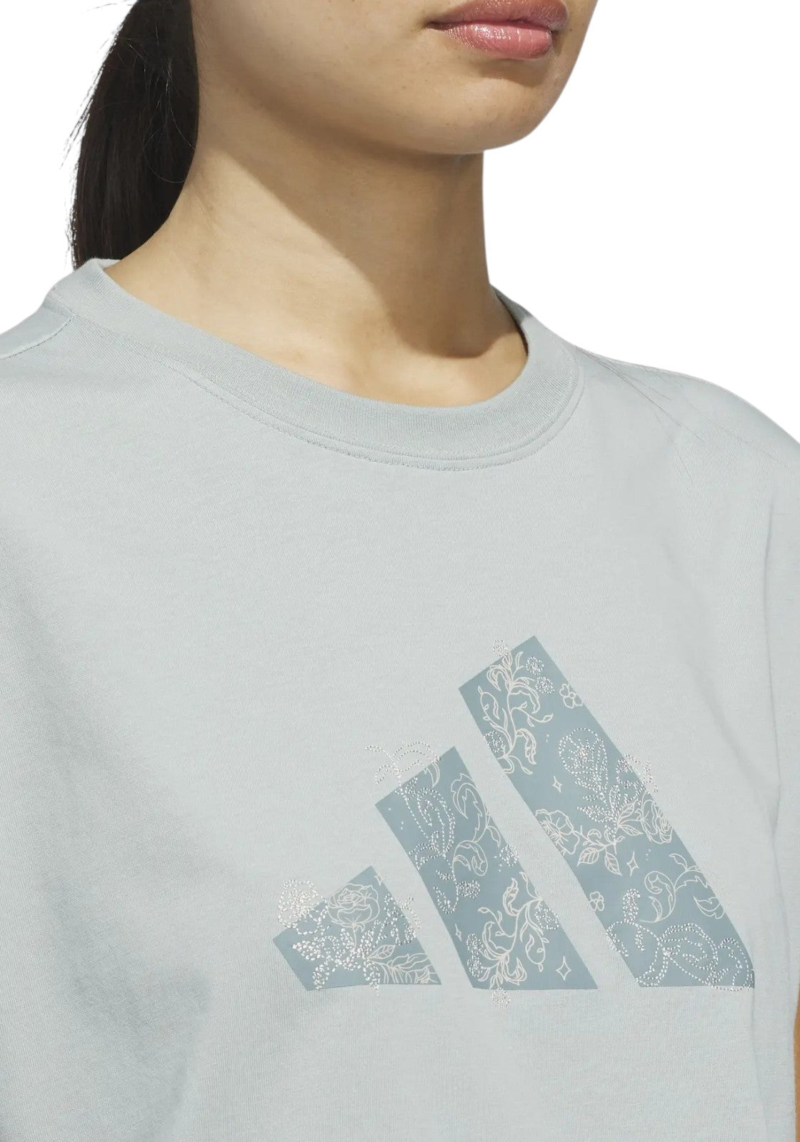 T-SHIRT E CANOTTE Celeste Polvere Adidas